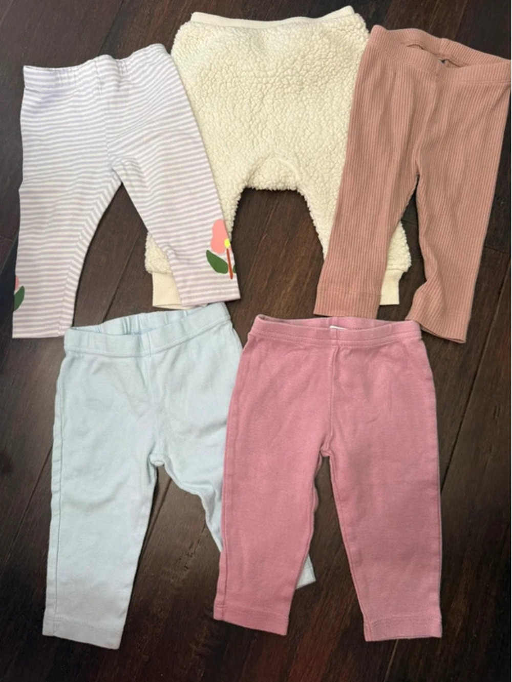 3-6M Girls Pants Bundle - 5 pc